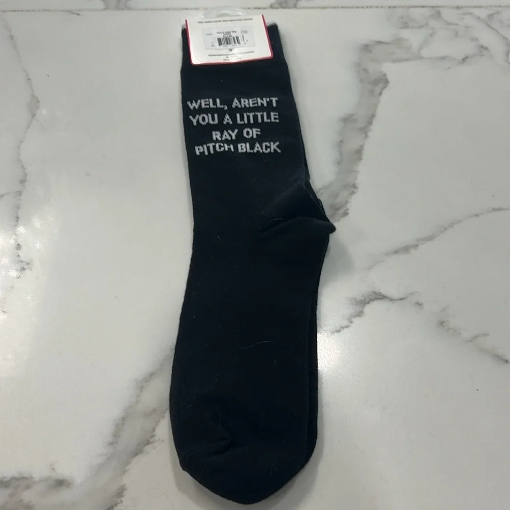 About Face‎ Designs Socks New With Tags. Black. Size Men’s 6-11 Women’s 71/2-12